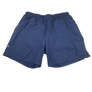 Rhone Shorts Men’s Large Blue Performance Stretch Golf Gym Athletic Drawstring